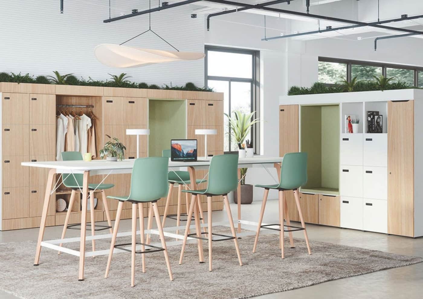 Actiu's modular postal lockers