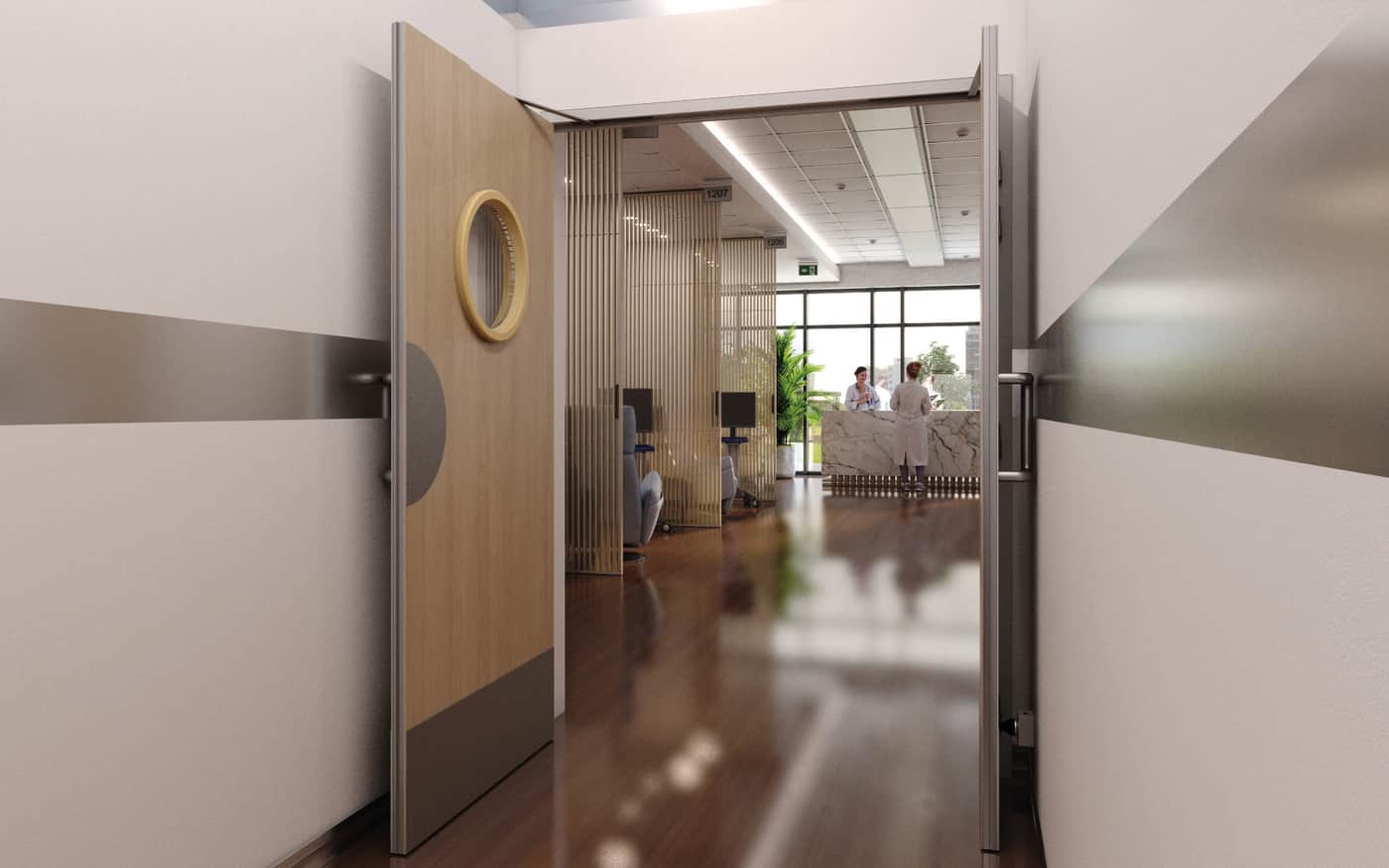 Jeld-Wen presents its Multigenius door unit with integrated door closer
