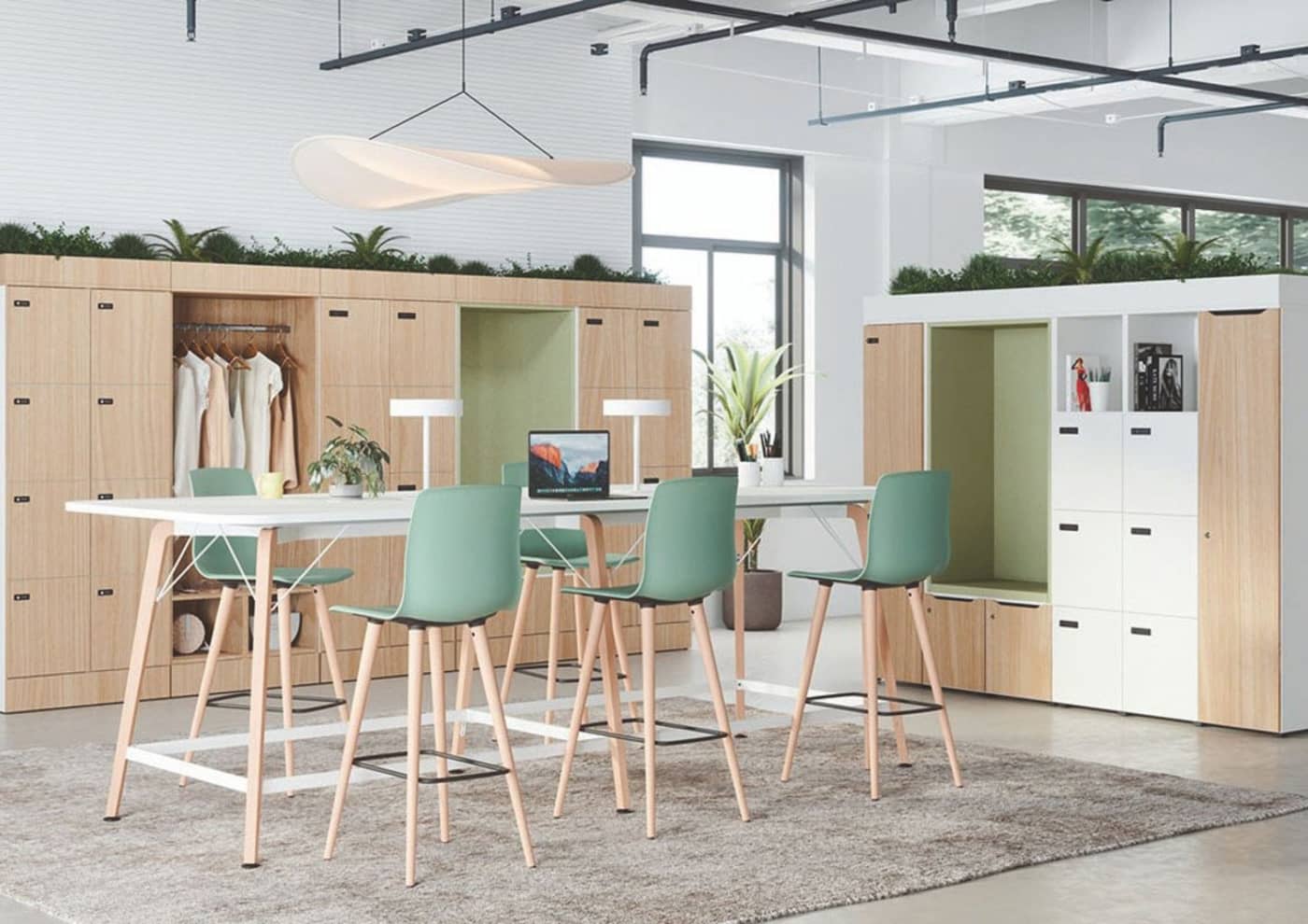 Actiu's modular postal lockers