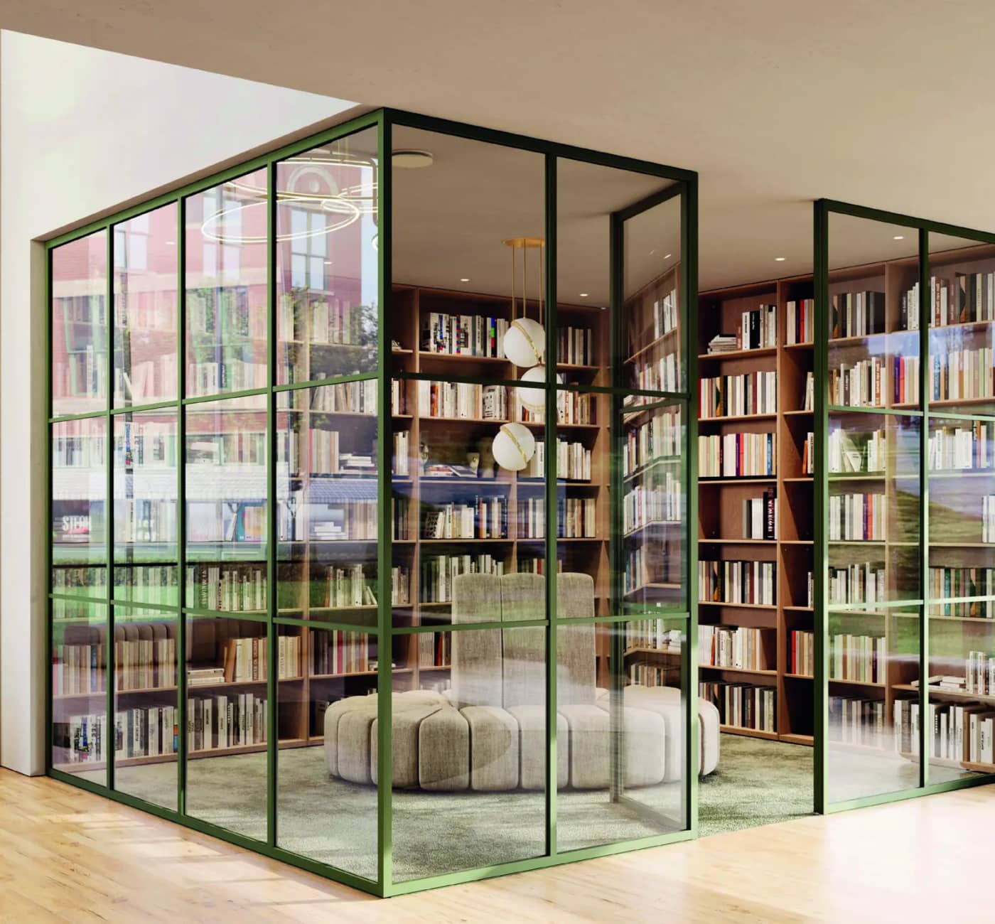 Divina, the minimalist glazed partition by Arlu