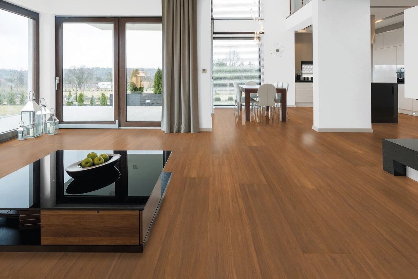 Moso propose Bamboo Prestige, un parquet en bambou aux lames extra-larges