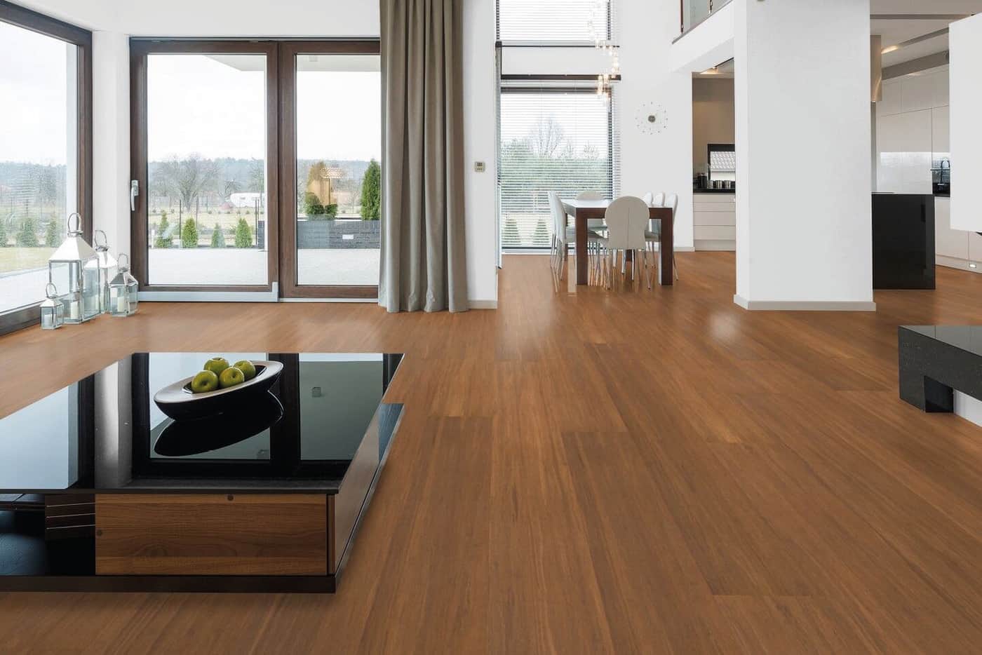 Moso propose Bamboo Prestige, un parquet en bambou aux lames extra-larges